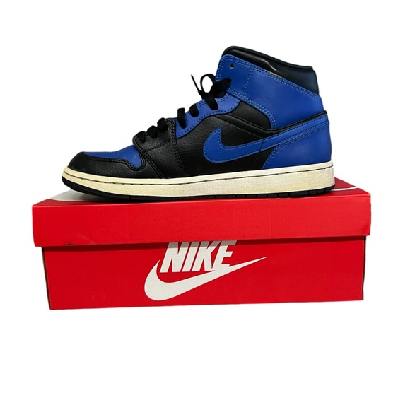 jordan 1 mid hyper royal mens